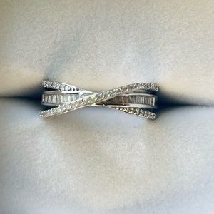 1/2 ct Baguette & Round Diamond Ring